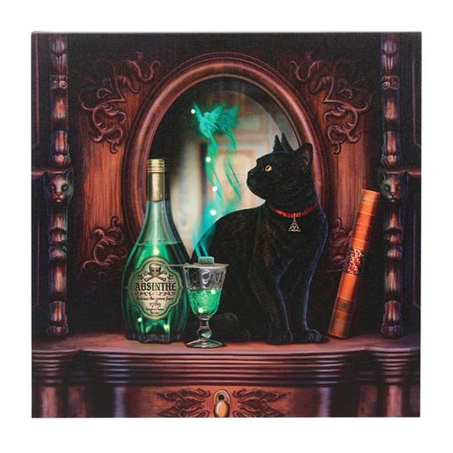 Absinthe light up canvas plaque by lisa parker